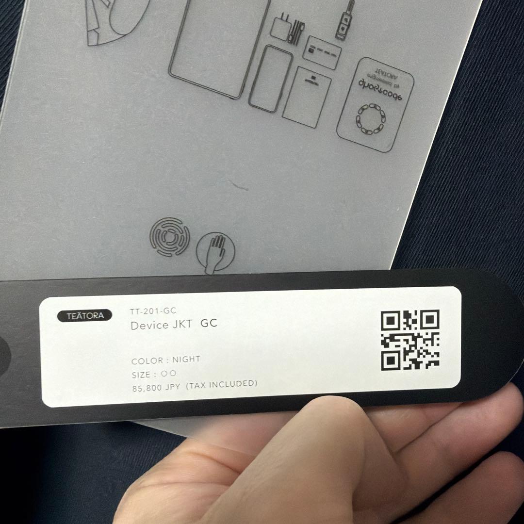新品未使用 サイズ2 テアトラ ゴーストコード デバイスジャケット ナイト
