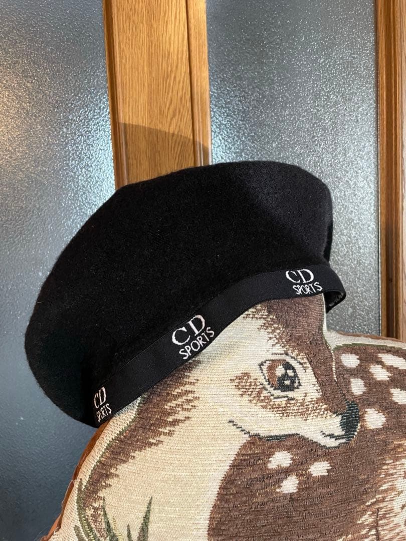 Christian DIOR SPORTS 黒 ベレー帽