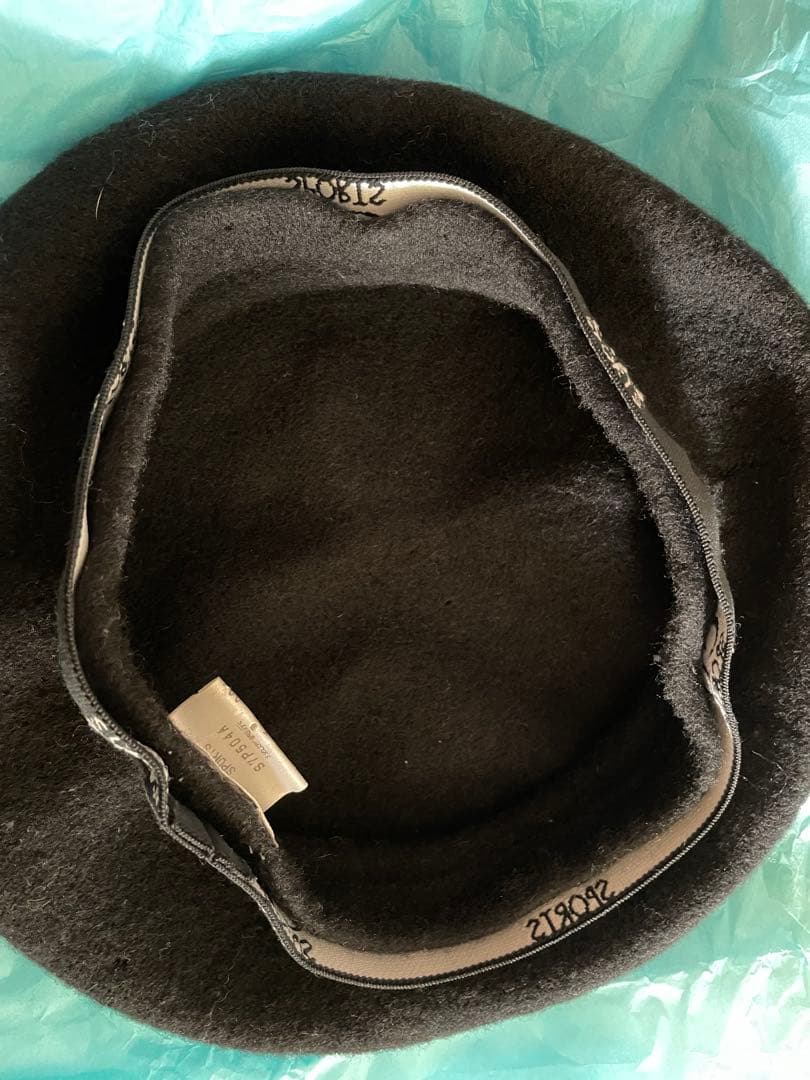 Christian DIOR SPORTS 黒 ベレー帽