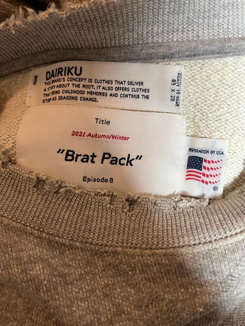 トップス DAIRIKU 21AW Ponyboy Pullover Sweater L