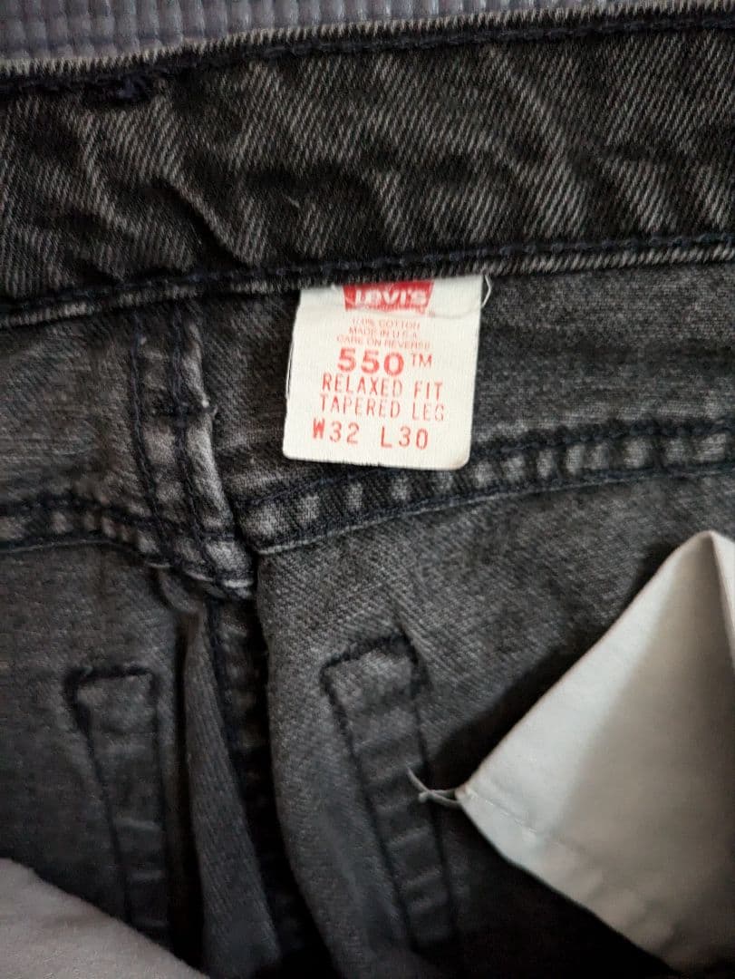 D*S様 90s Levi's 550　後染めブラック　USA製　96年1月製造