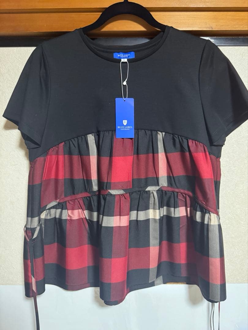 コンパクトクリアーポンチクレストブリッジチェックティアードカットソー