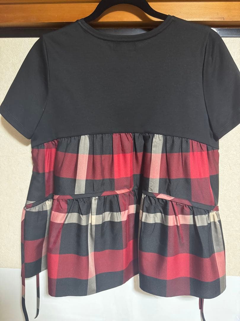 コンパクトクリアーポンチクレストブリッジチェックティアードカットソー