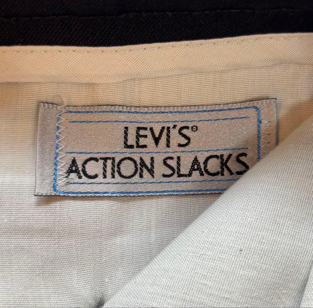 リーバイス アクションスラックス ブラック made in USA 程度良