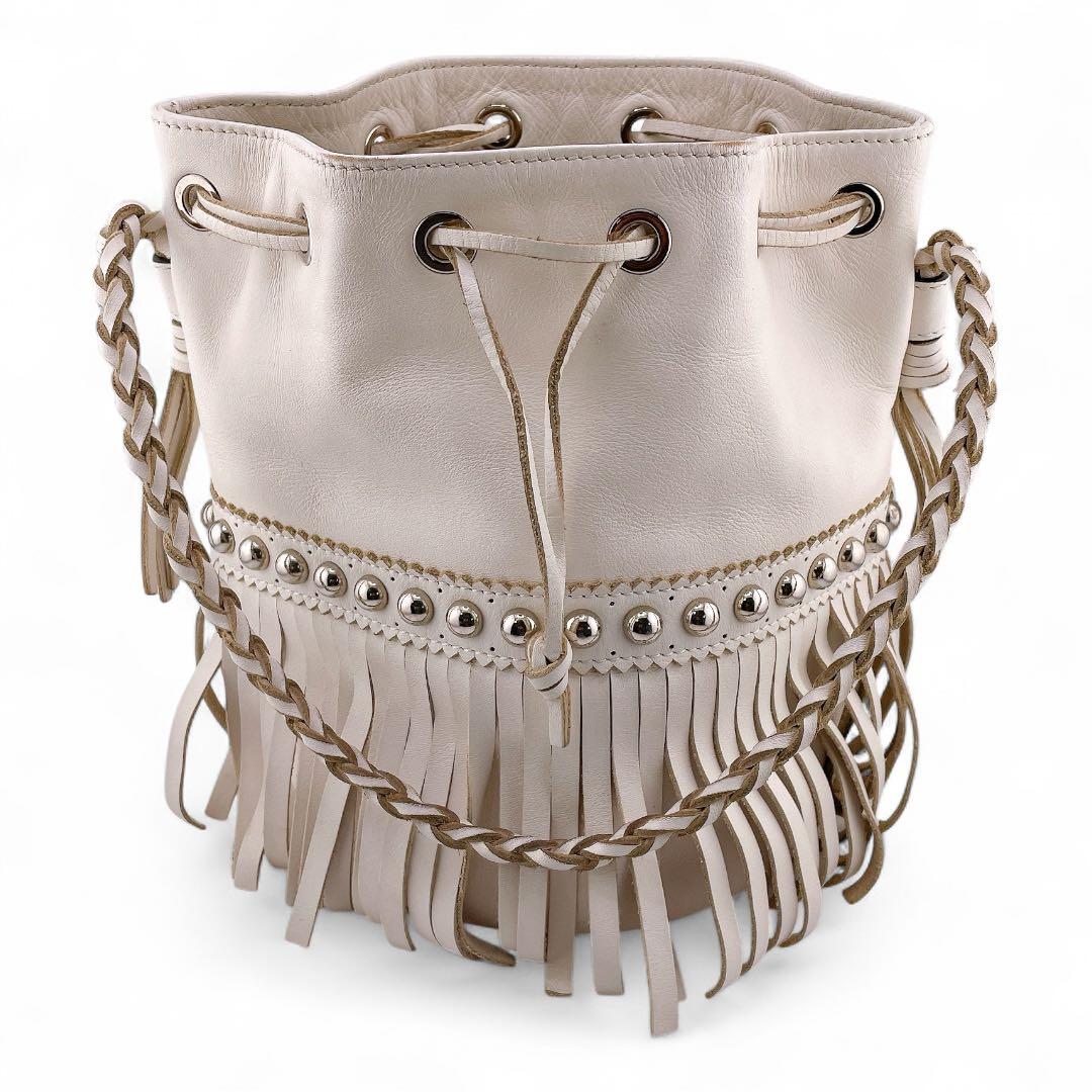 J&M DAVIDSON フリンジカーニバル ホワイト スタッズ