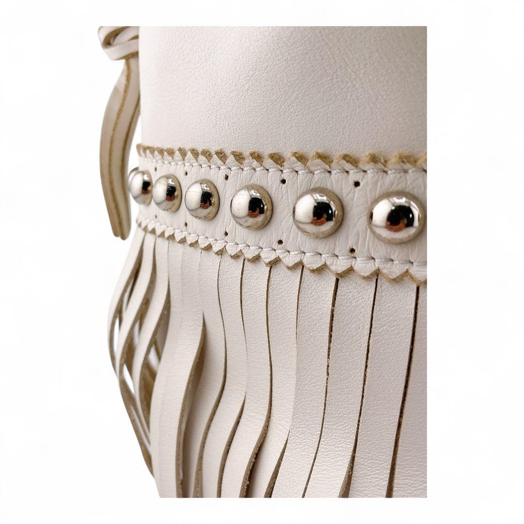 J&M DAVIDSON フリンジカーニバル ホワイト スタッズ