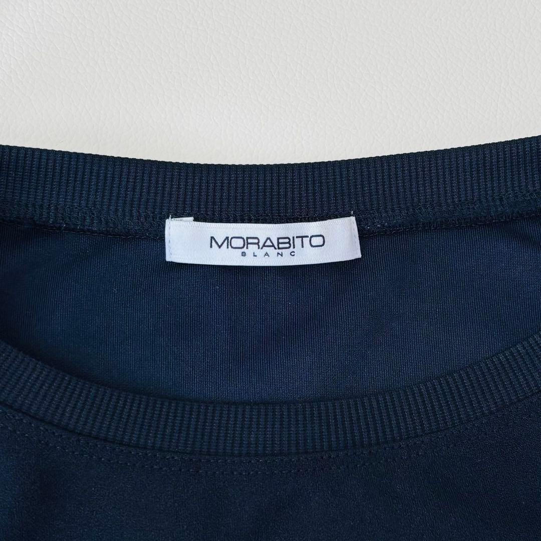 MORABITO モラビト　カットソー 刺繍 スパンコール ブラック　38