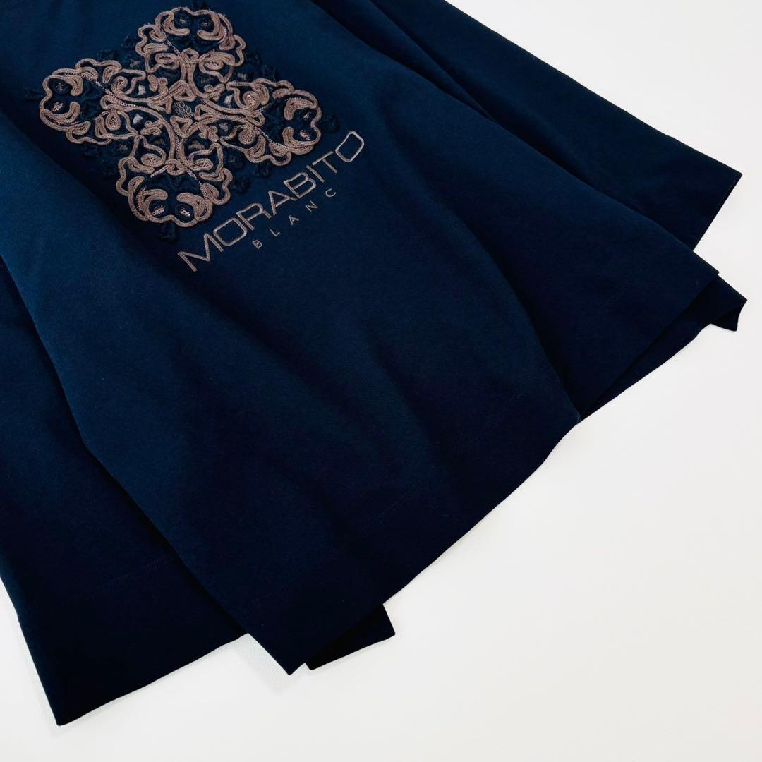 MORABITO モラビト　カットソー 刺繍 スパンコール ブラック　38