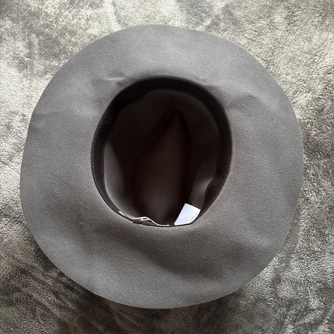 極美品！キジマタカユキ　ビーバーHAIR FELT HAT グレー