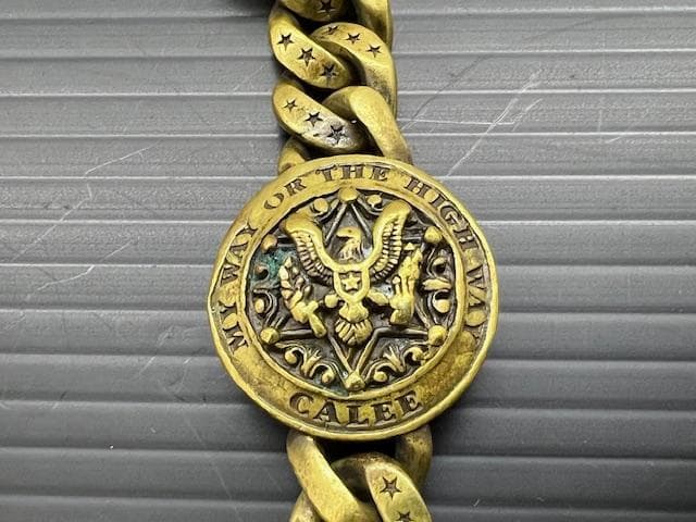 H-68 CALEE キャリー ウォレットチェーン 真鍮 廃盤品 コンチョ