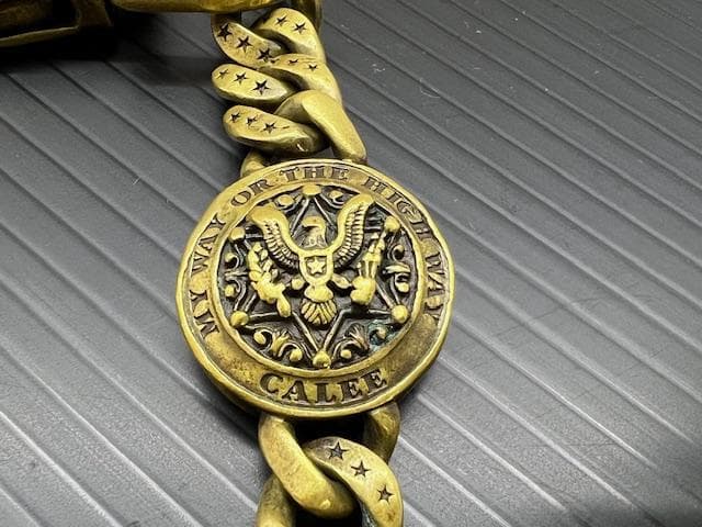 H-68 CALEE キャリー ウォレットチェーン 真鍮 廃盤品 コンチョ