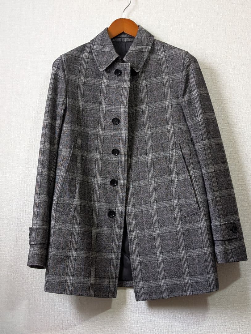 【HERNO】イタリア製 中綿 防寒 ステンカラーコート グレー