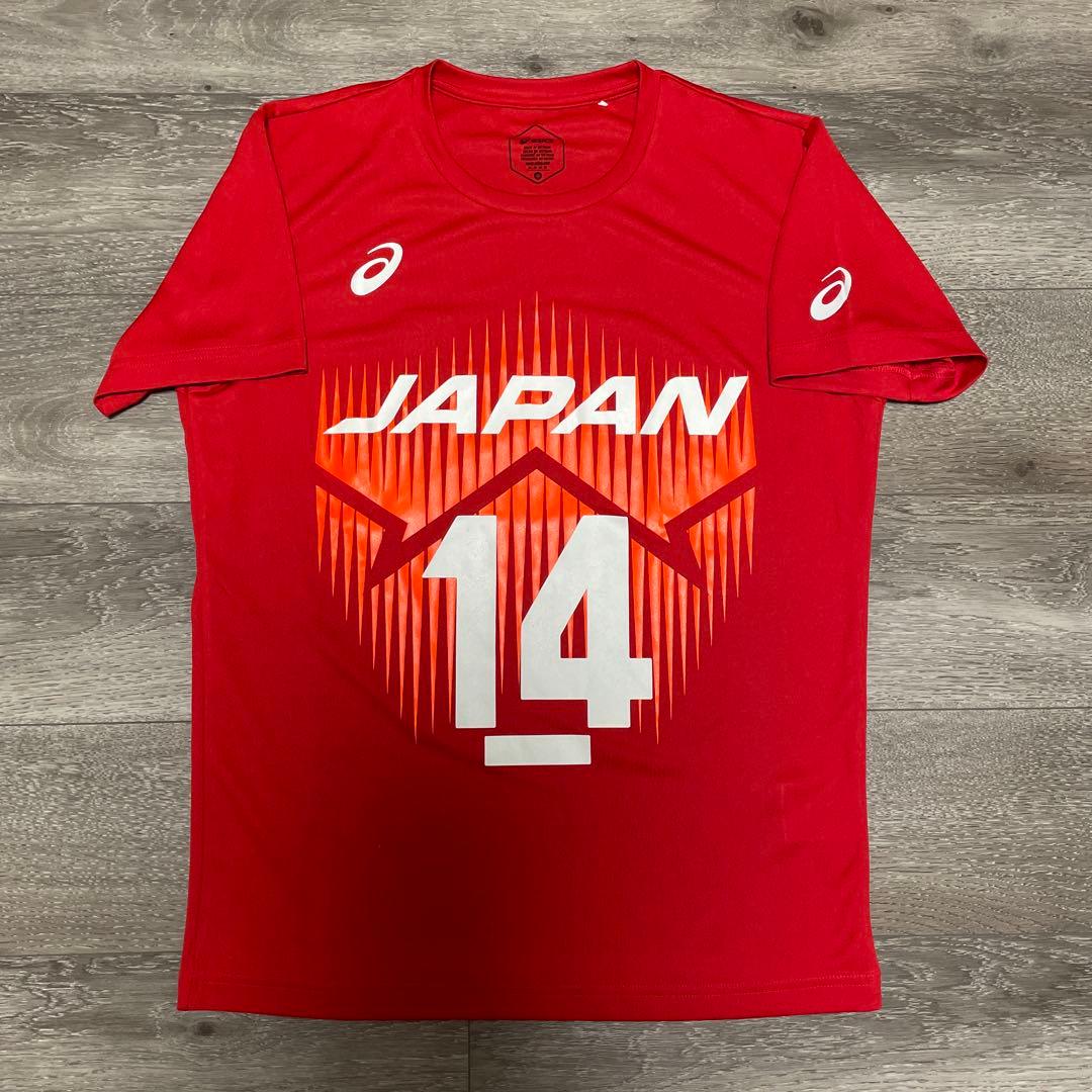 美品asics男子バレー日本代表 14 ISHIKAWA 石川祐希 ユニフォーム
