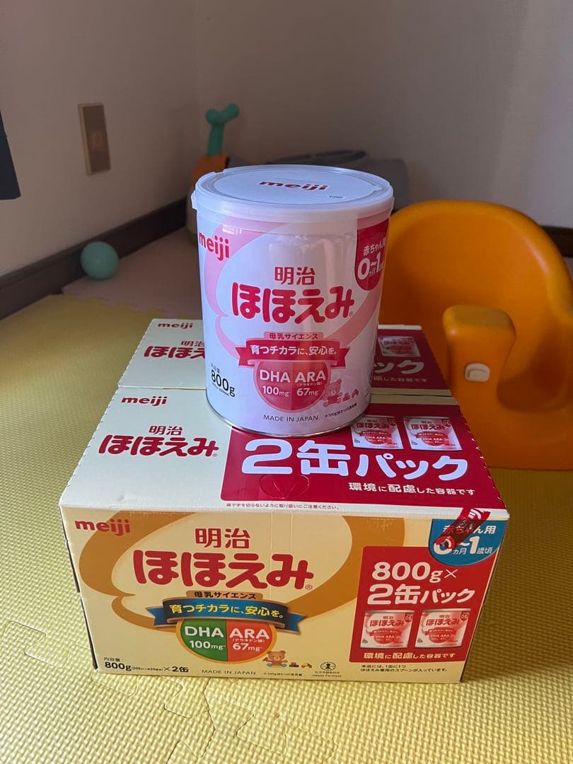 meiji ほほえみ 800g *9缶と10本入れ