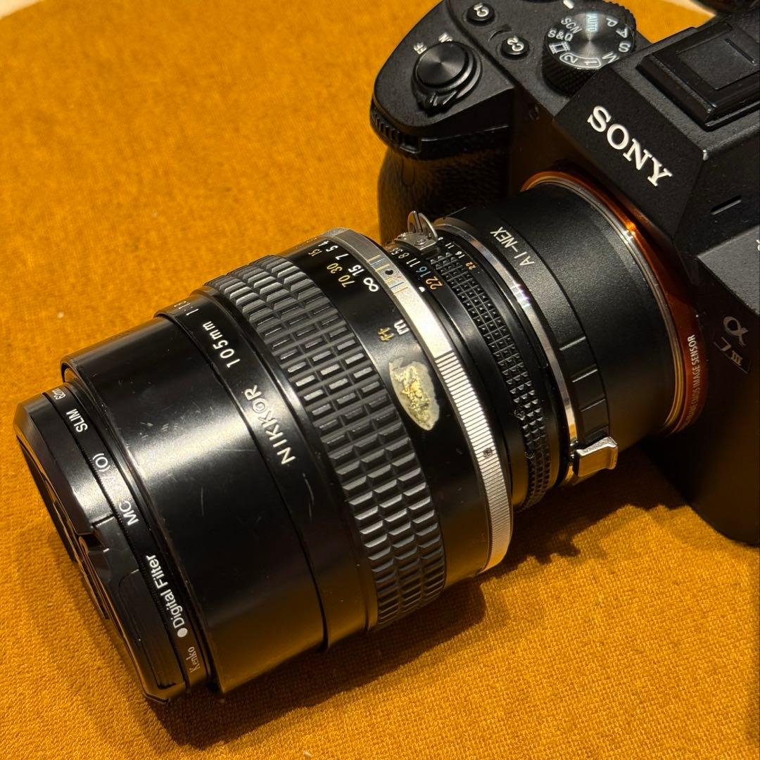 NIKKOR 105mm f/1.8(Eマウントアダプター＆UVフィルター付き)