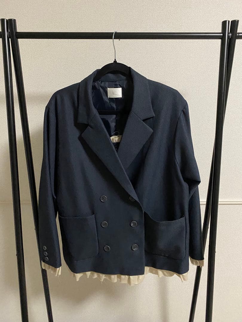 loin nuit フリルレイヤードデザインジャケット /ビスチェ セット