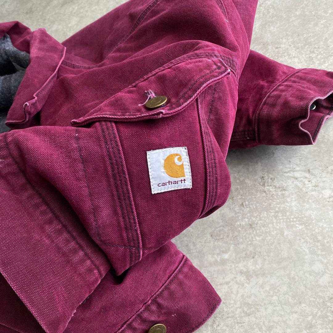 レアカラー 90s カーハート トラッカー ジャケット USA製 XXL ルビー