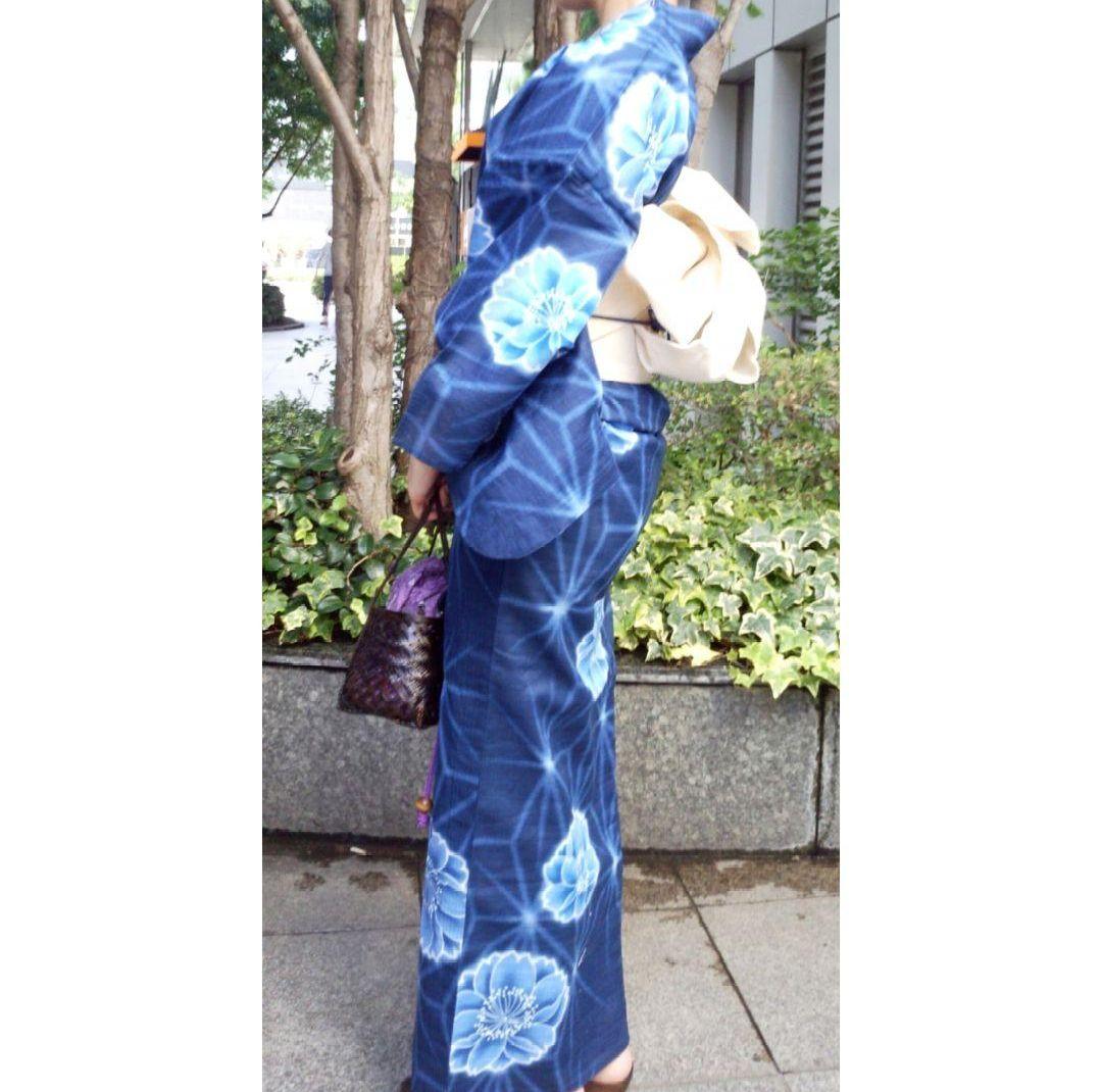【全セット】浴衣 帯 帯留め 下駄 カゴバッグ
