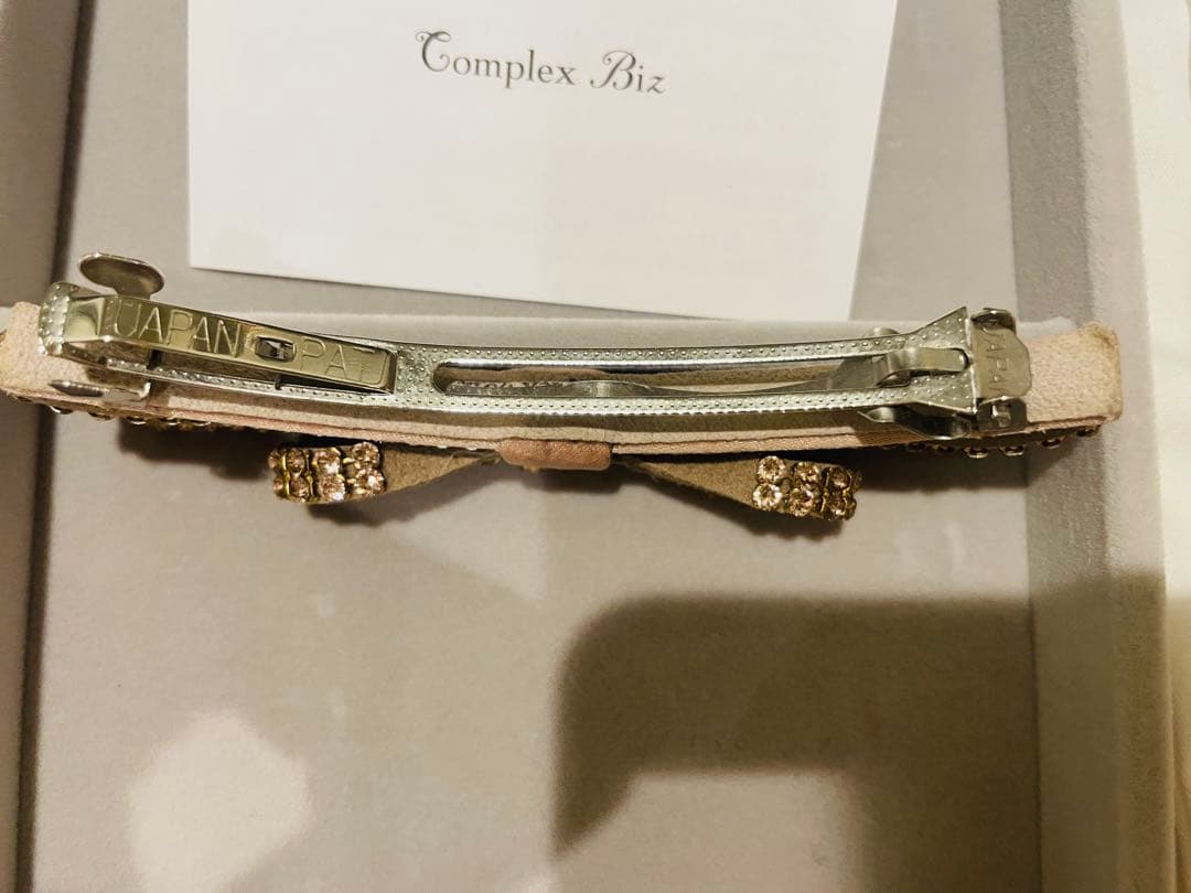 タイムセール！Complex Biz リボン型ヘアバレッタ　ピンク