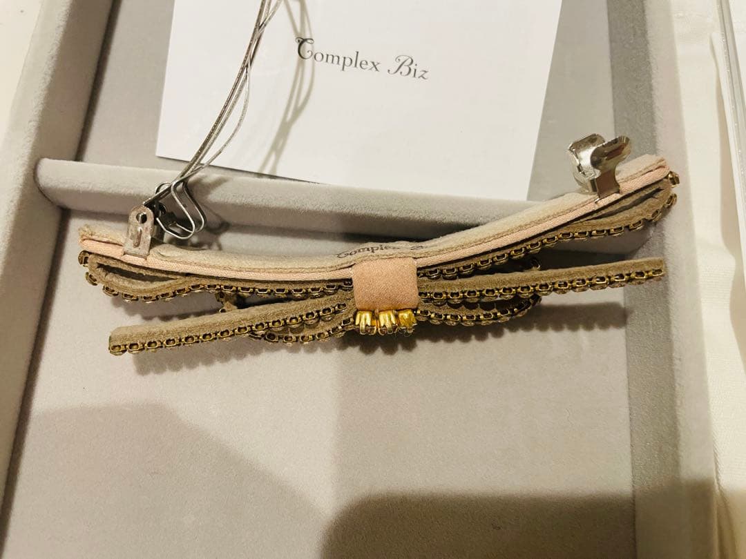 タイムセール！Complex Biz リボン型ヘアバレッタ　ピンク