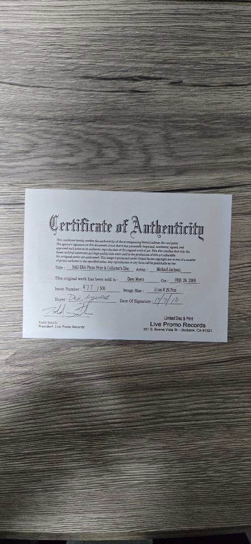 マイケルジャクソン BAD Disc限定