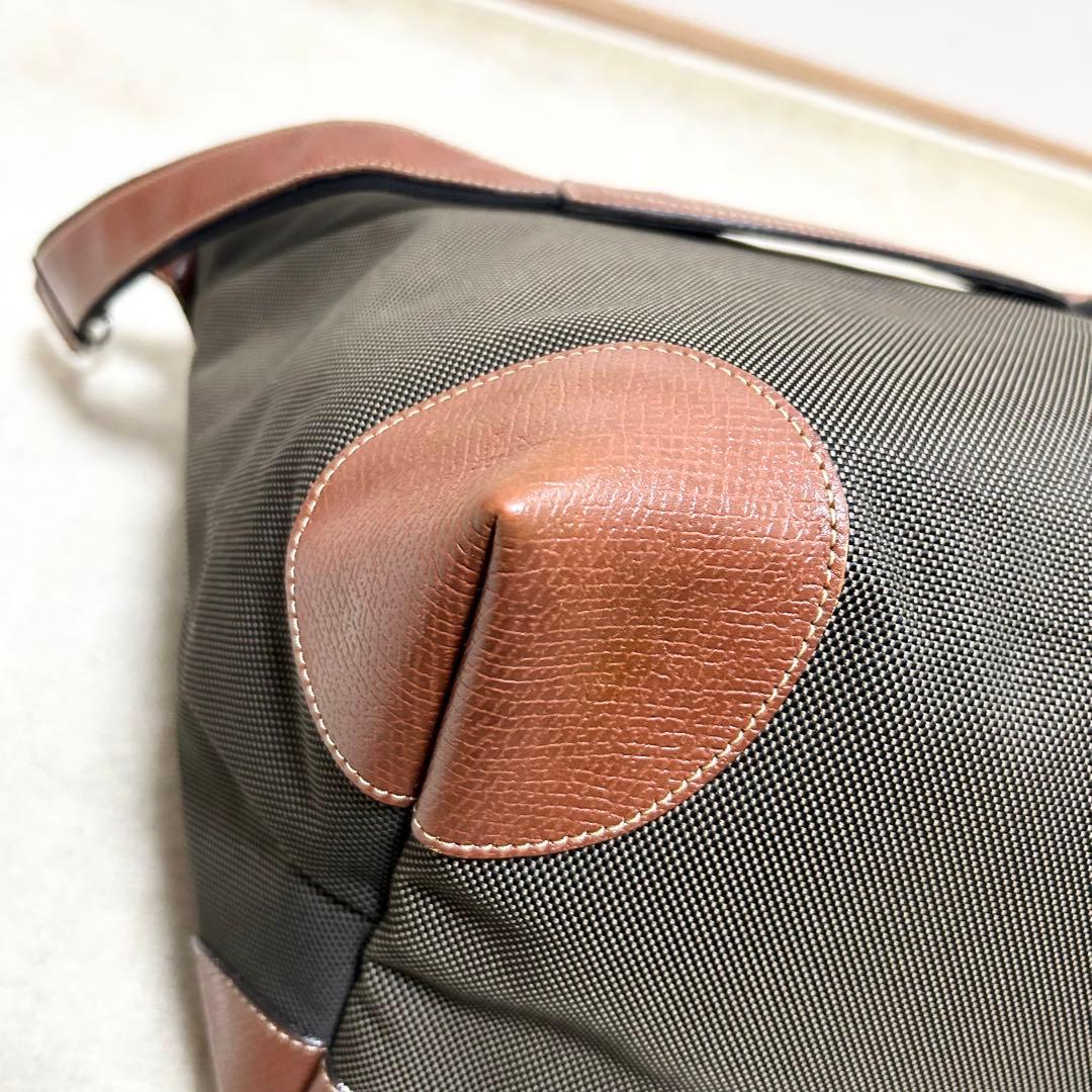 極美品　ロンシャン　ボストンバッグ　旅行用バッグ　ボックスフォード　大容量　現行