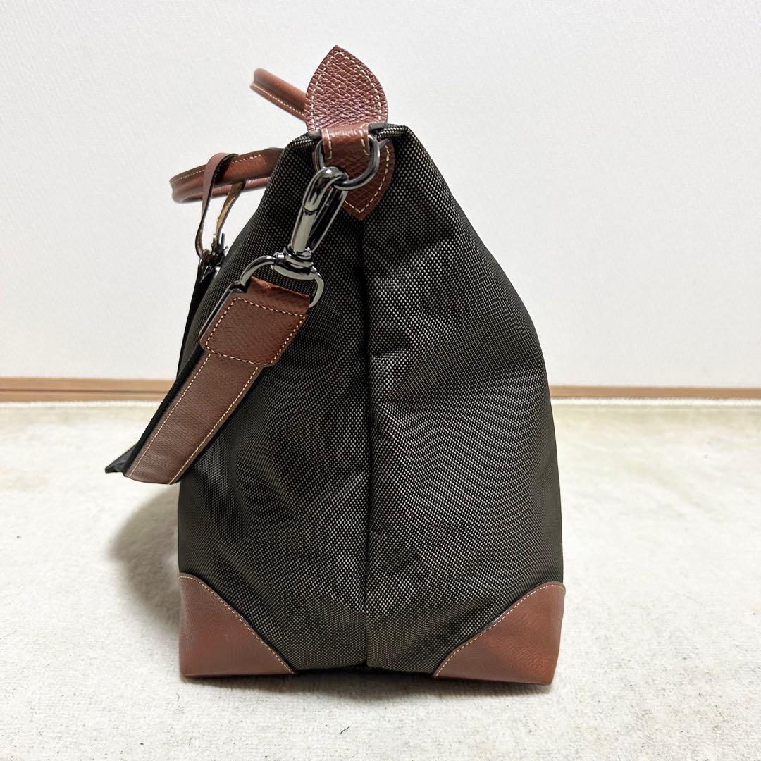 極美品　ロンシャン　ボストンバッグ　旅行用バッグ　ボックスフォード　大容量　現行