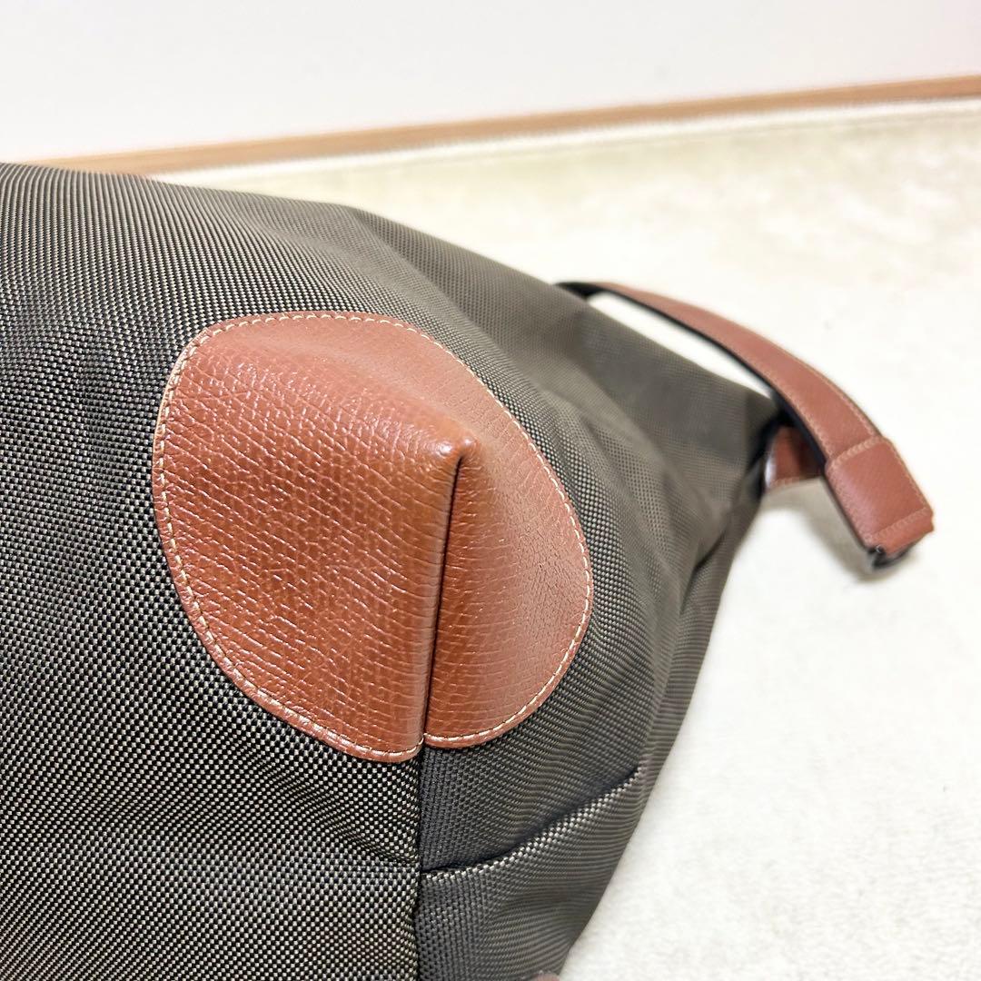 極美品　ロンシャン　ボストンバッグ　旅行用バッグ　ボックスフォード　大容量　現行