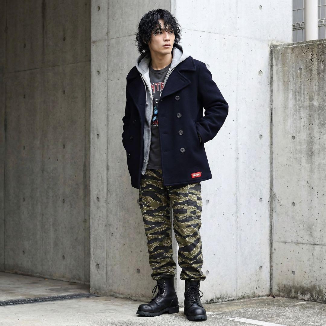 90s★HYSTERIC GLAMOUR★ॐ Pコート★Y2K★99AW★紺色