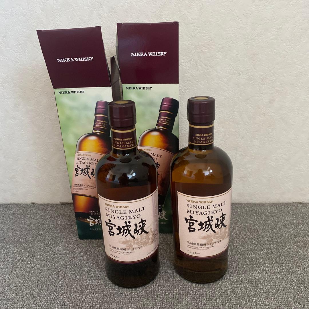 宮城峡　700ml 箱入り2本正規品　大丸松坂屋百貨店購入