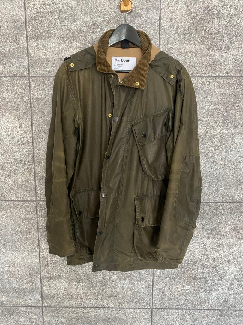 BARBOUR × MARGARET HOWELLオリーブA7モッズコート