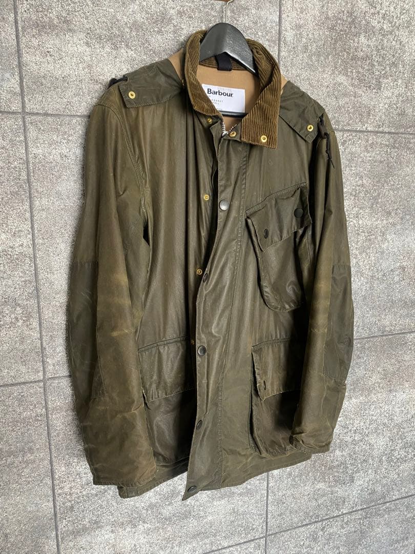 BARBOUR × MARGARET HOWELLオリーブA7モッズコート