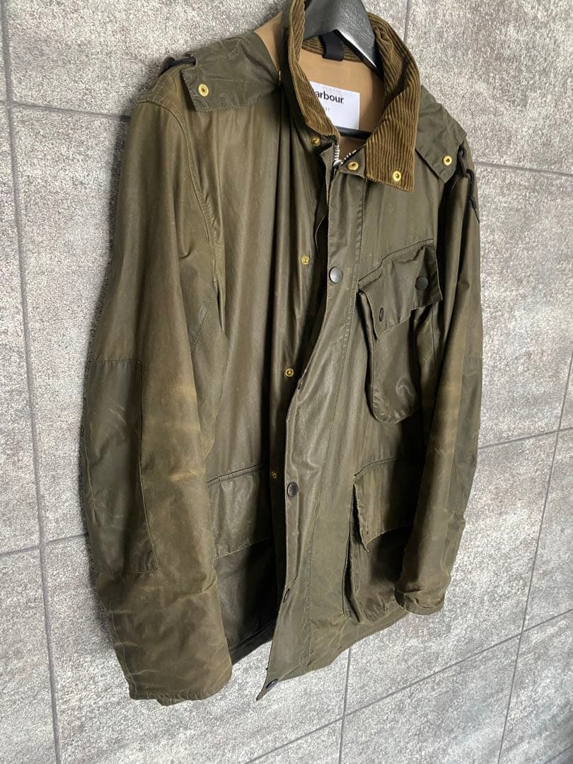BARBOUR × MARGARET HOWELLオリーブA7モッズコート