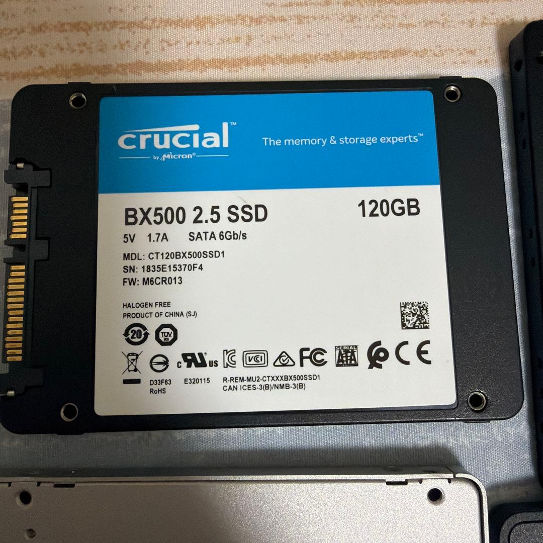 複数の内蔵型SSDセット 120GB 128GB 240GB