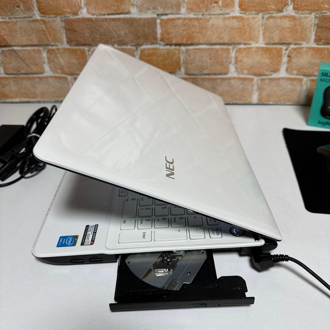 NECノートPC 高速起動SSD BRUーREドライブ　Win11 オフィス付
