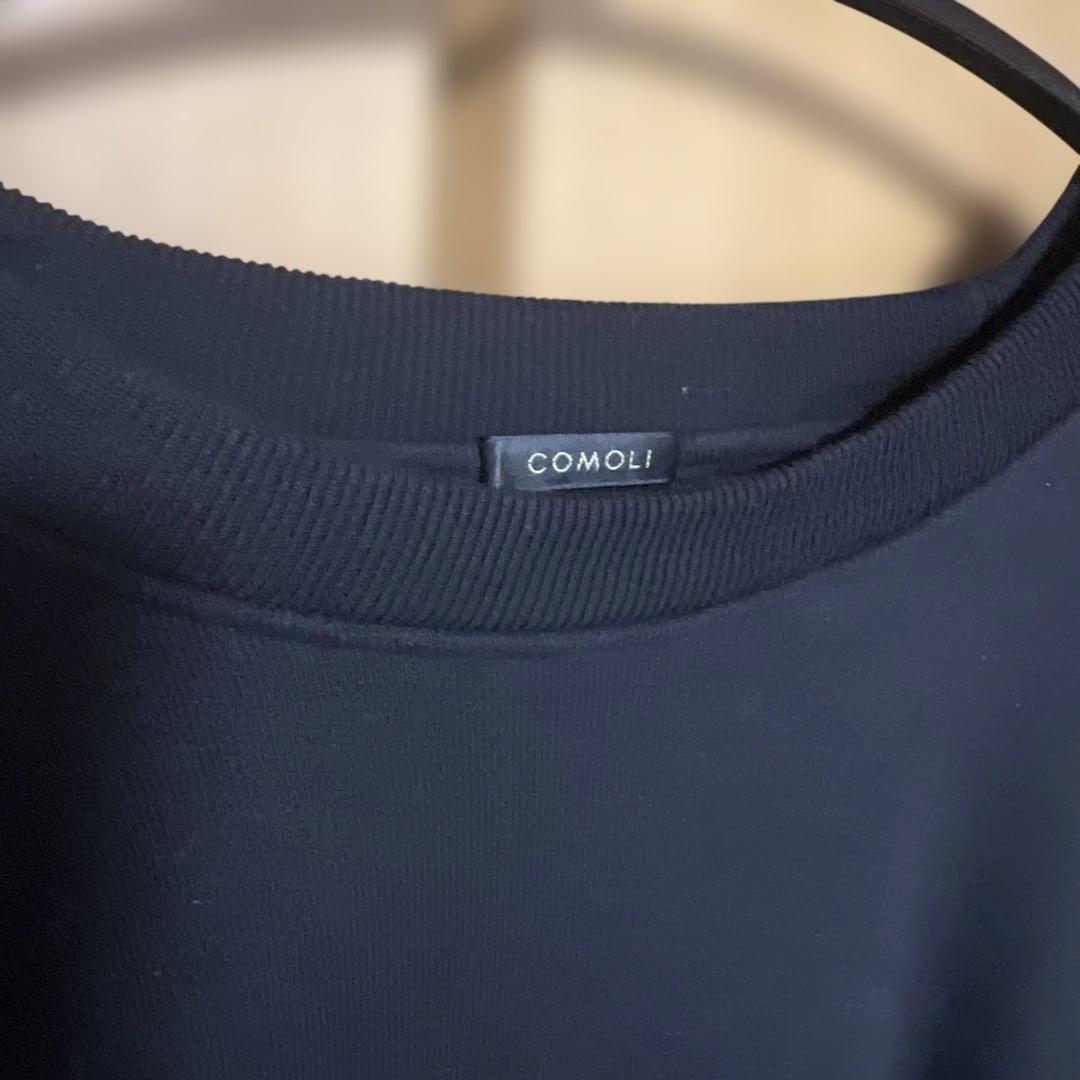 COMOLI コットン裏毛クルーネック サイズ3