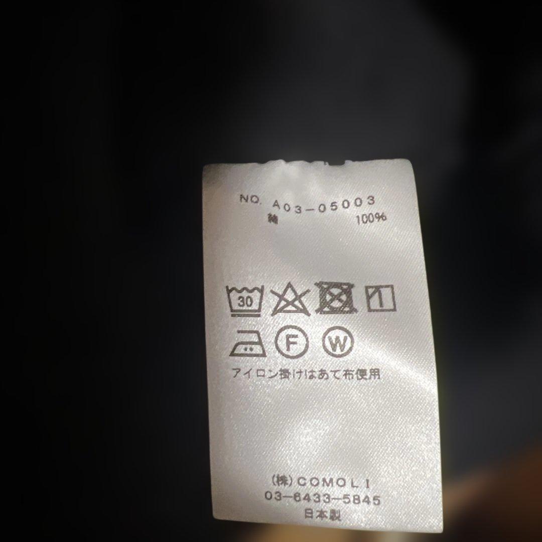 COMOLI コットン裏毛クルーネック サイズ3