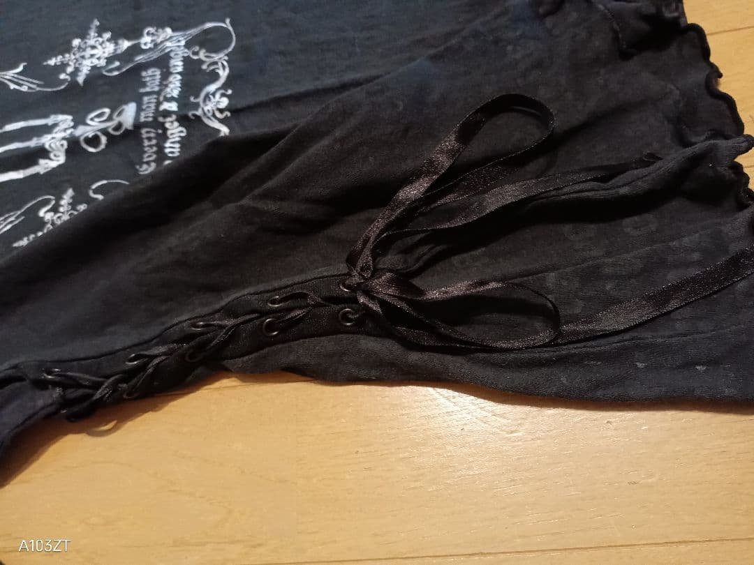 公*o様 h.NAOTO blood 燭台プリント長袖カットソー