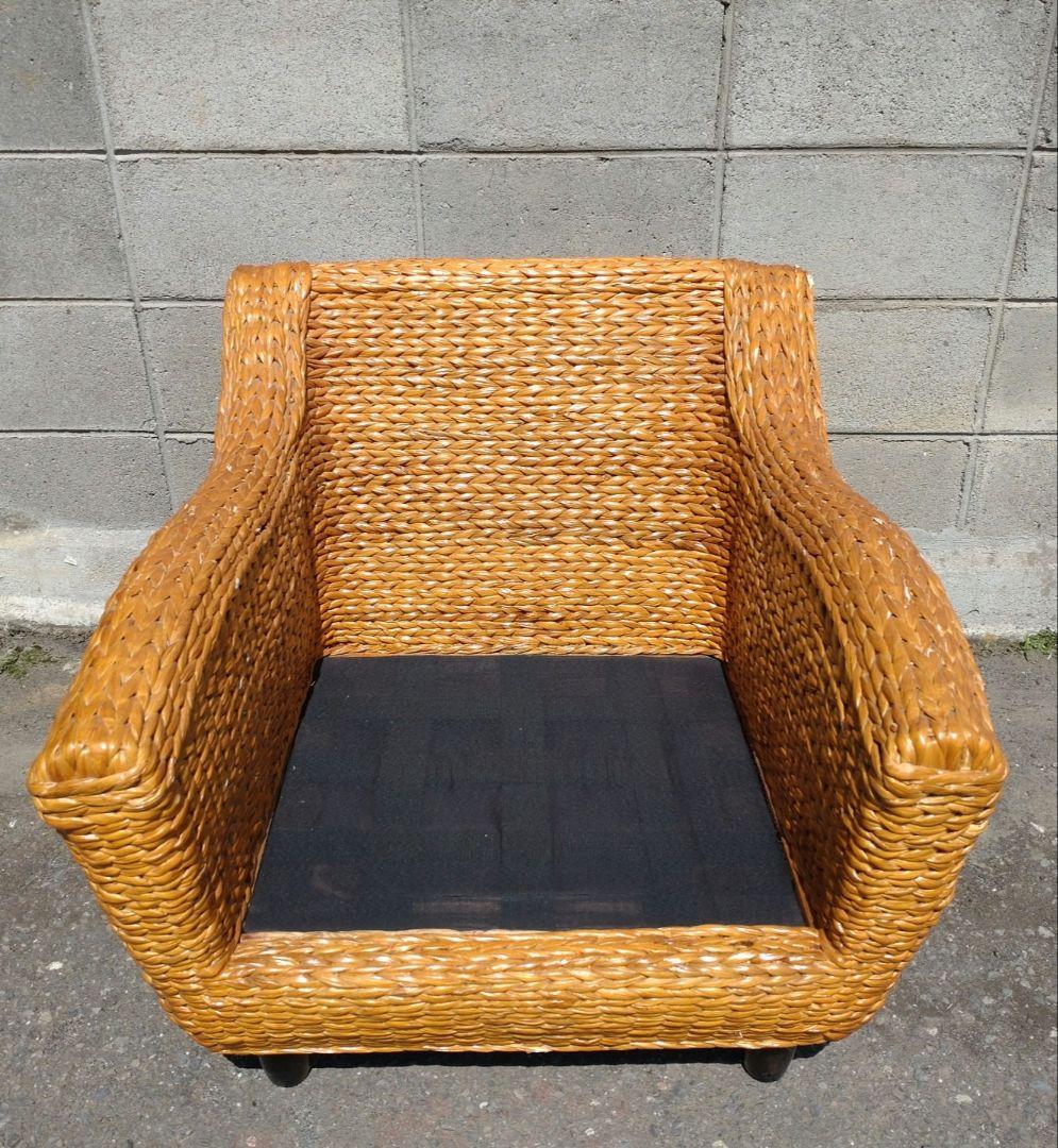 バリ風　1人掛けソファ　リゾート ウォーターヒヤシンス