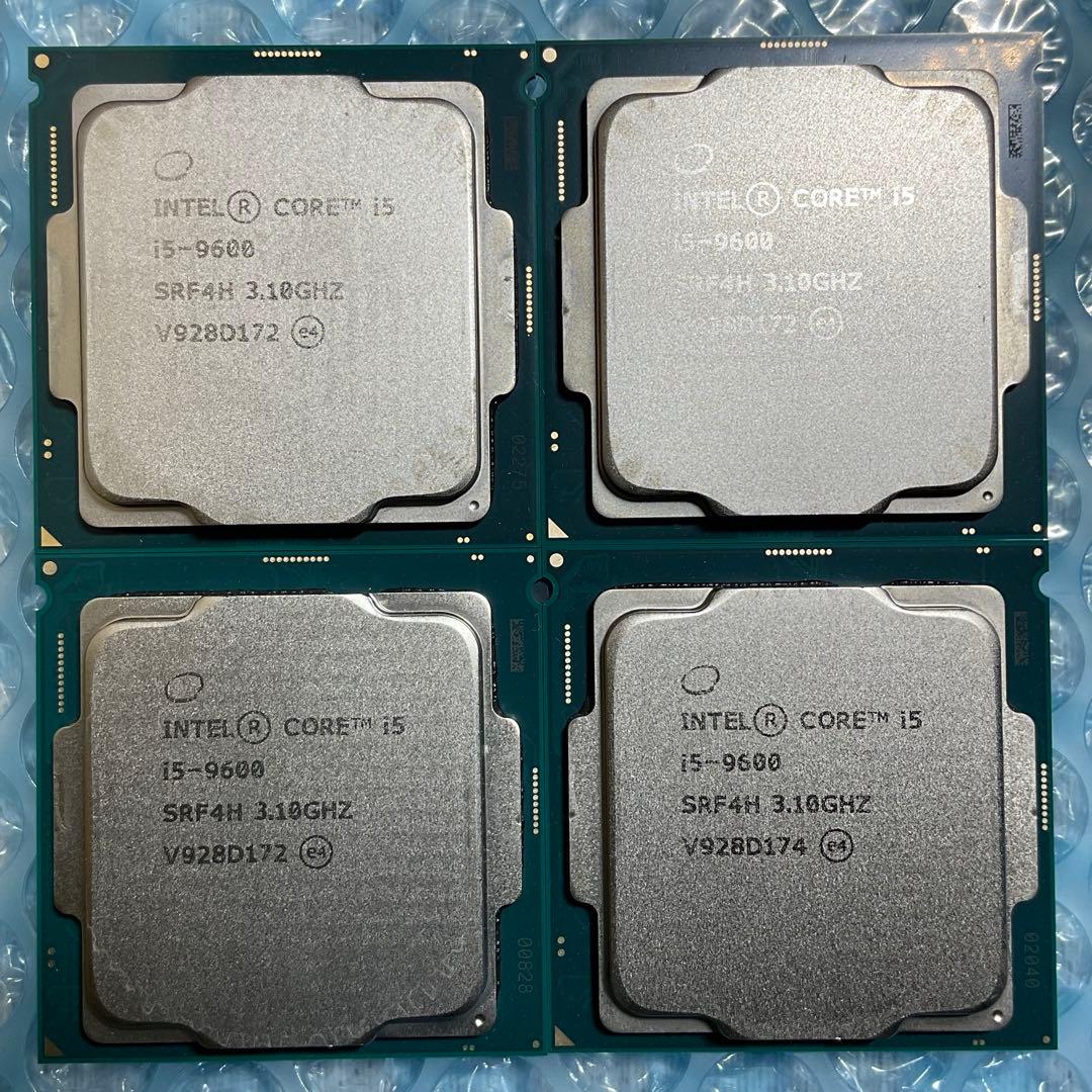 intel CPU i5-9600 4枚セット 動作確認済