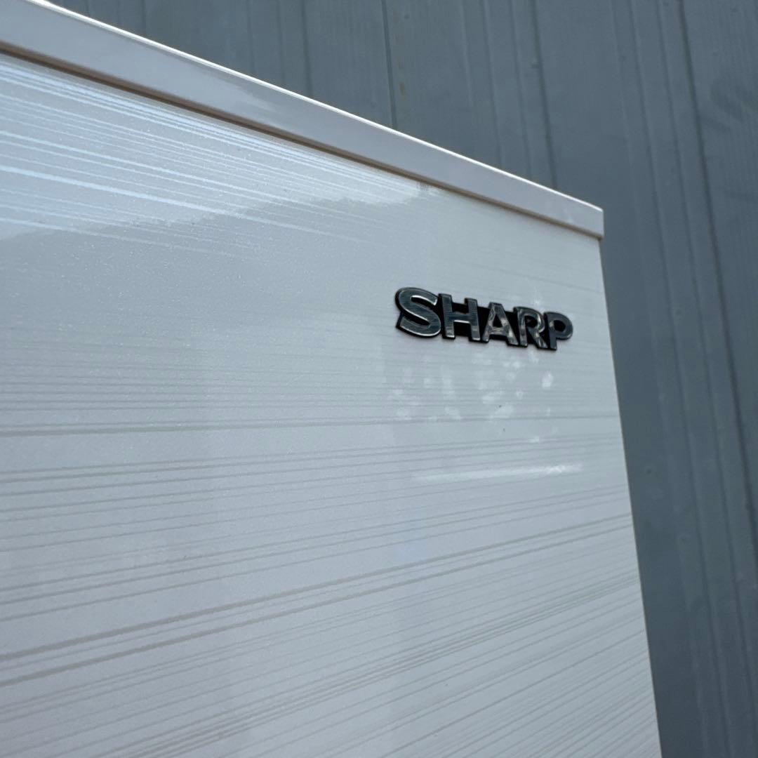 SHARP 2021年製最新モデル 2ドア冷蔵庫 どっちもドア 高品位木目調