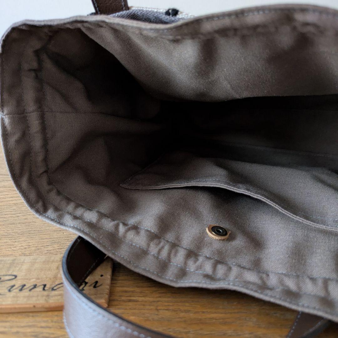 【1547】あおりポケットの巾着 ショルダーバッグ＊ミナペルホネン