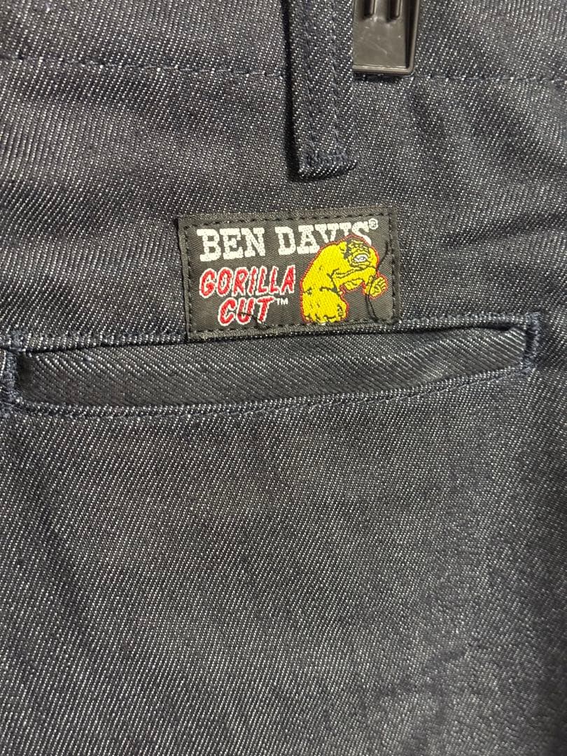 變*ラ様 BEN DAVIS ベンデイビス ゴリラカット インディゴ リジッド