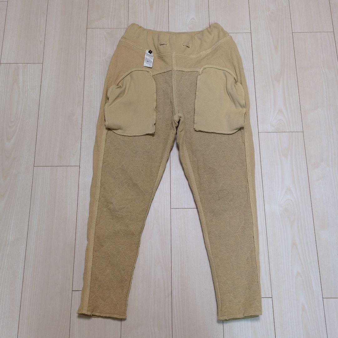 KAPITAL 綿ツイル×ワッフルキルティング サルエルヌーベルパンツ