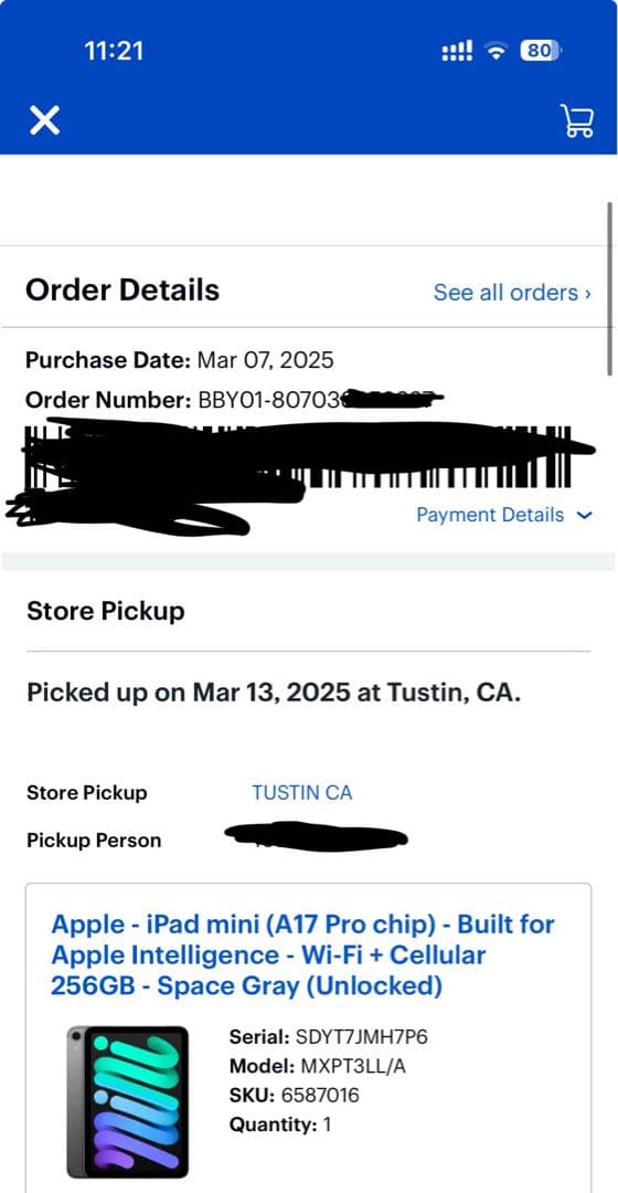 Apple iPad mini 第七世代　cellular 256 アメリカ