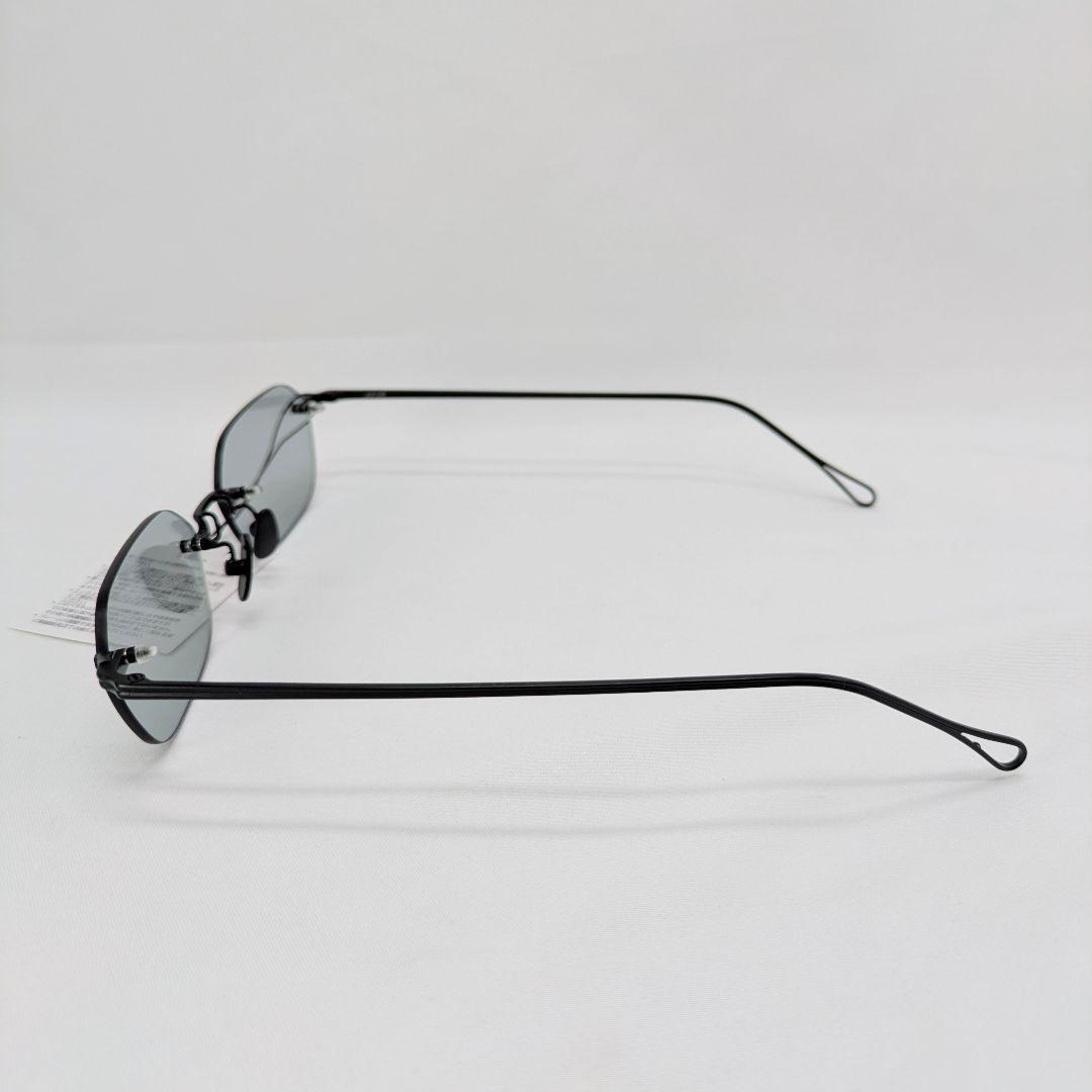 美品 ADSR VATH 01 サングラス エーディーエスアール リムレス 黒