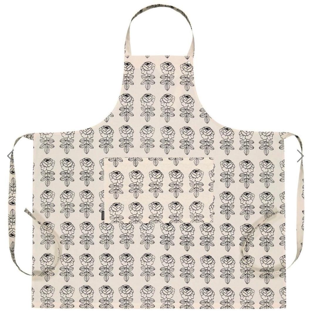 国内正規品 新品 マリメッコ ヴィヒキルース エプロン ブラック