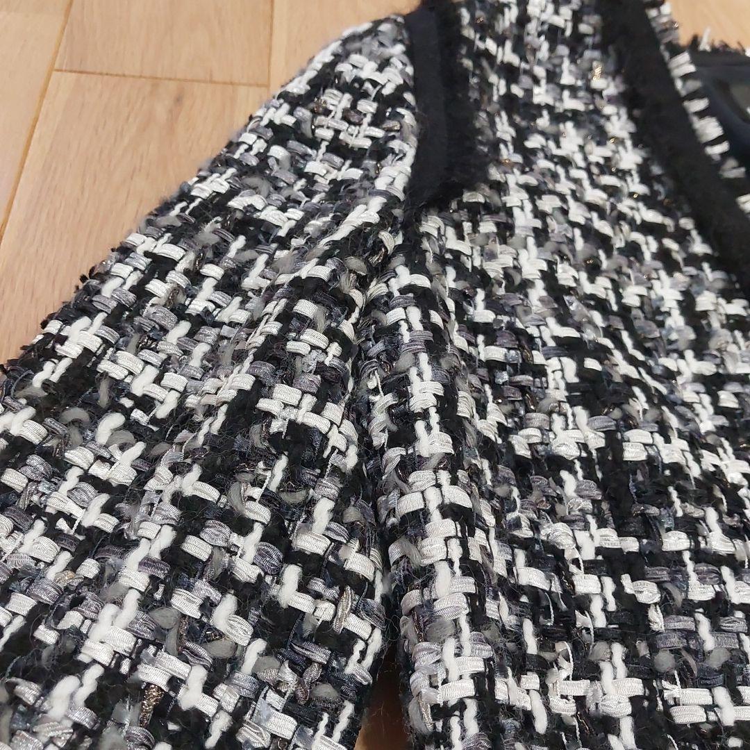 【LANVIN COLLECTION】ランバンコレクション ツイードジャケットS