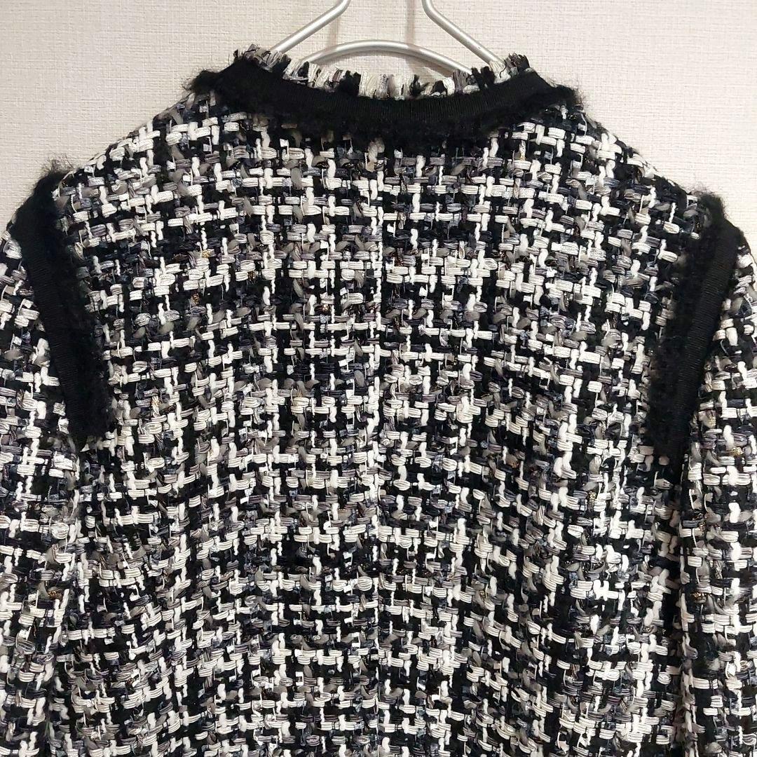 【LANVIN COLLECTION】ランバンコレクション ツイードジャケットS