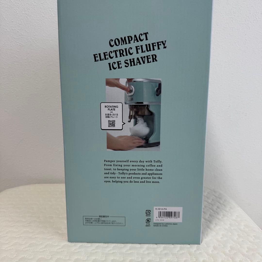 【新品・未使用】Toffy 電動ふわふわかき氷器 2025モデル K-IS14